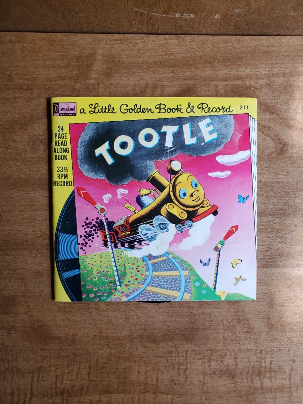 Vintage Tootle Little Golden Book and Record